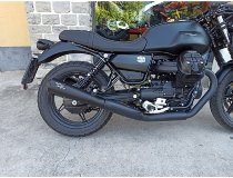 Agostini Auspuff-Satz, VA, schwarz, kurz, Euro5 - Moto Guzzi