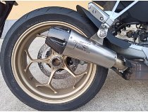 Agostini exhaust, stainless steel, matt, homologated E5 -
