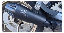 Agostini exhaust, stainless steel, black-painted,