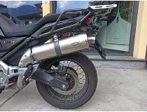 Agostini exhaust, oval, stainless steel, matt, sport, Euro5
