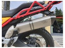Agostini exhaust, X-Black, titanium, matt, with carbon,