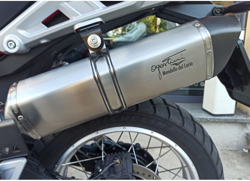 Agostini Exhaust, X-Black, stainless steel, matte, with Spare