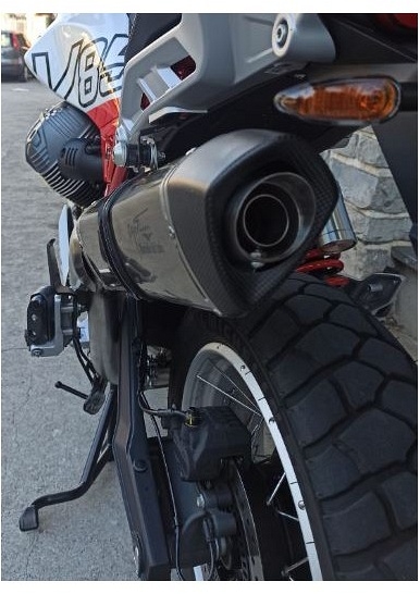 Agostini Exhaust, X-Black, stainless steel, matte, with Spare