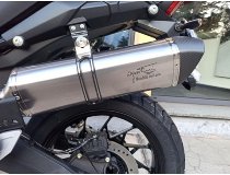 Scarico Agostini, X-Black, titanio, opaco, con carbonio,
