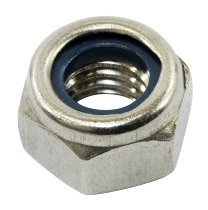 Hexagon nut, self-locking stainless steel M8