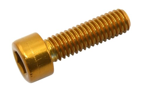 Aluschraube B.Bolt M 6x20 ISK Gold