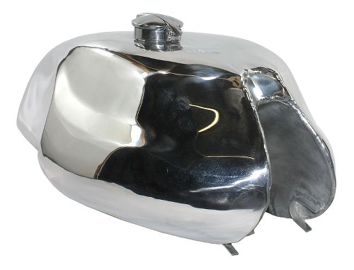 Moto Guzzi Tanque aluminio, largo tapa Monza, para marco