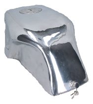 Moto Guzzi Alutank long squared with quick tank cap - for