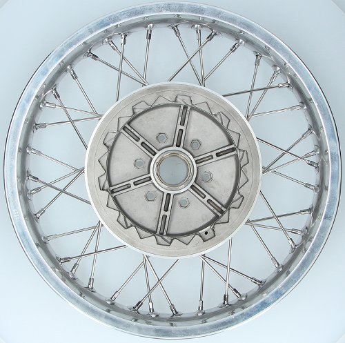 Rear spoke wheel 2.15x18 flat shoulder