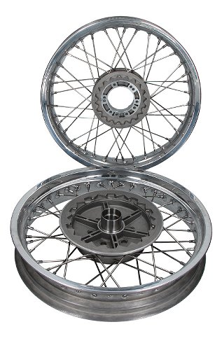 Moto Guzzi Spoked wheel kit 18 inch 2.50 x 3,00 flat - Le