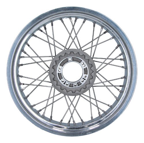 Spoke wheel 3.50x18 flat shoulder, 40-hole, front