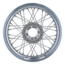 Spoke wheel 3.50x18 flat shoulder, 40-hole, front