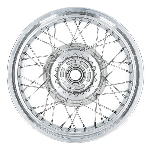Rear spoke wheel 3.50x18 flat shoulder