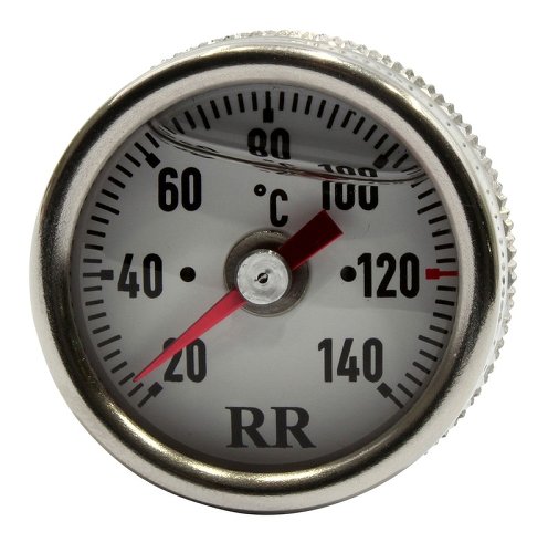 RR Oil thermometer white - Moto Guzzi V35-V65.., Benelli