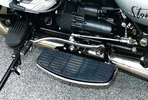 Moto Guzzi Trittbrettumbau-Satz, Stahl, komplett -