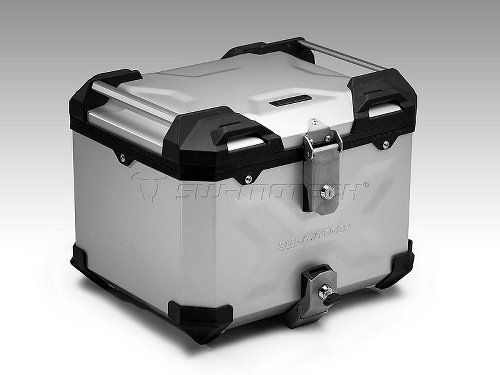 SW Motech TRAX ADV Aluminium topcase, 38 l, silver