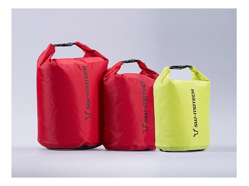 SW Motech Drypack Pack sack set, neon yellow / red, 4 / 8 /