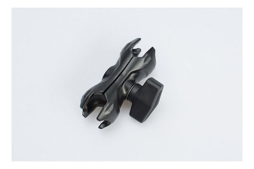 SW Motech Swiveling clamp arm, black, 2 inches / 5.5 cm