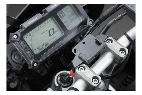 SW Motech GPS mount on handlebar, black - Yamaha MT-09