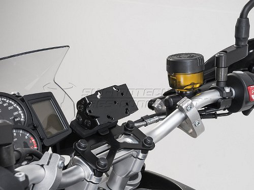 SW Motech Navi-Halter am Lenker, schwarz - BMW F 650 / 700 /