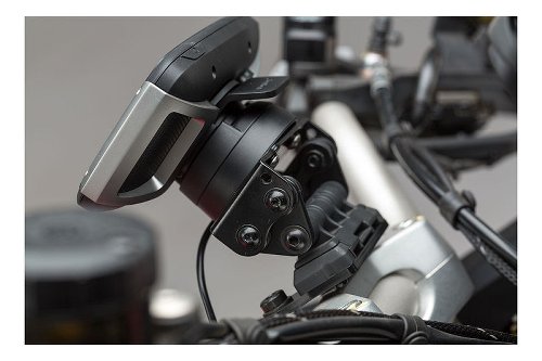 SW Motech GPS mount on handlebar, black - Ducati 950 / 1200