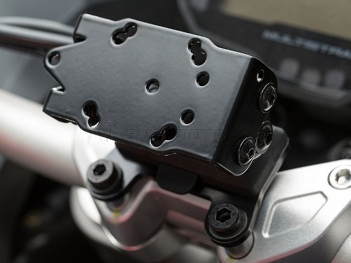 SW Motech GPS mount on handlebar, black - Ducati 950 / 1200
