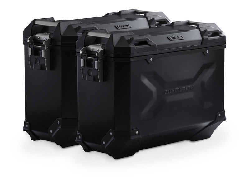SW Motech TRAX ADV aluminum case complete system, black, 37