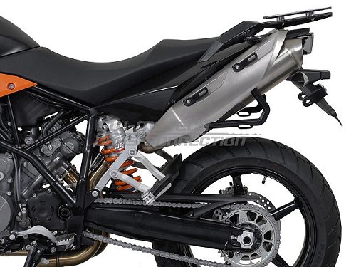 SW Motech EVO Kofferträger, schwarz - KTM LC8 950 Supermoto,