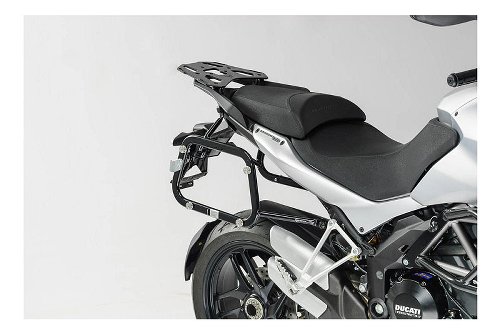 SW QUICK-LOCK EVO Kofferträger Schwarz. Ducati