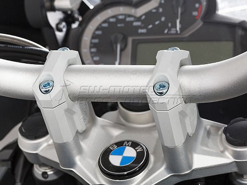SW Lenkererhöhung H = 40 mm. Silb. BMW R1200GS LC / Adv.