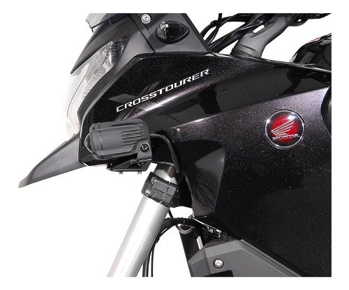 SW HAWK Scheinwerferhalter Schwarz. Honda Crosstourer (11-).