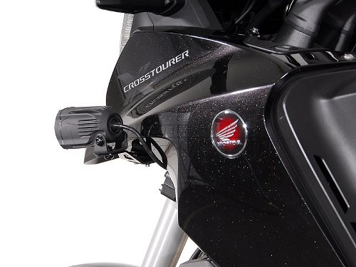 SW HAWK Scheinwerferhalter Schwarz. Honda Crosstourer (11-).