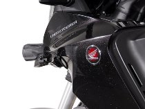 SW HAWK Scheinwerferhalter Schwarz. Honda Crosstourer (11-).