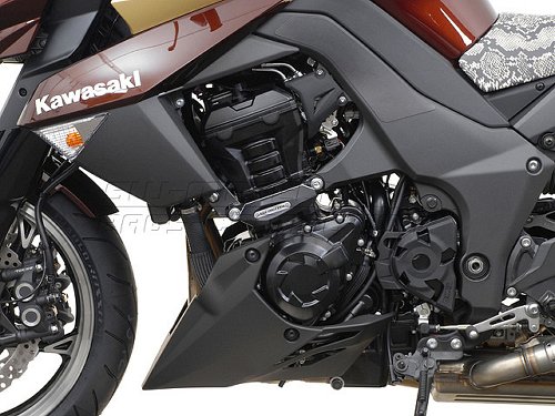 SW Sturzpad-Kit Schwarz. Kawasaki Z 1000 (10-).