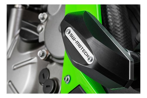 SW Sturzpad-Kit Schwarz. Kawasaki Ninja ZX-6R 636 (13-).