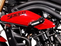 SW Sturzpad-Kit Schwarz. Triumph Speed Triple 1050 / R