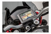 SW Navi-Halter am Lenker Schwarz. Moto Guzzi V85 TT (19-).