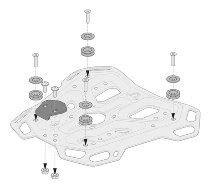 SW Adapterkit für ADVENTURE-RACK Gepäckträger Für TRAX