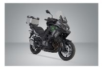 SW TRAX ADV Topcase-System Silbern. Kawasaki Versys 1000