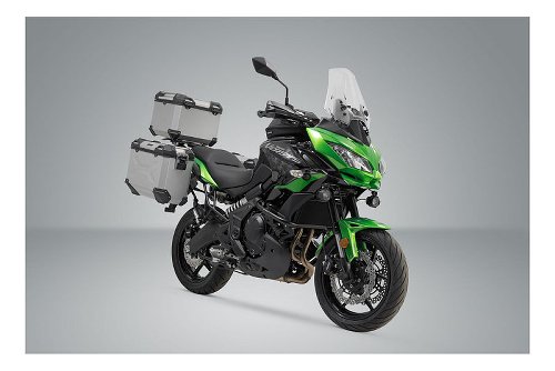SW TRAX ADV Topcase-System Silbern. Kawasaki Versys 650