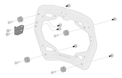 SW Adapterkit für PRO Seitenträger Für TRAX, NANUK