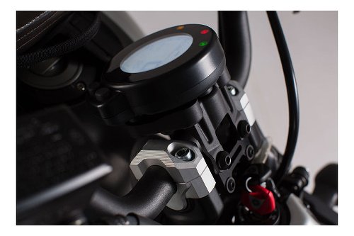 SW Lenkererhöhung H=20 mm. Schwarz. Yamaha XSR700 (15-).