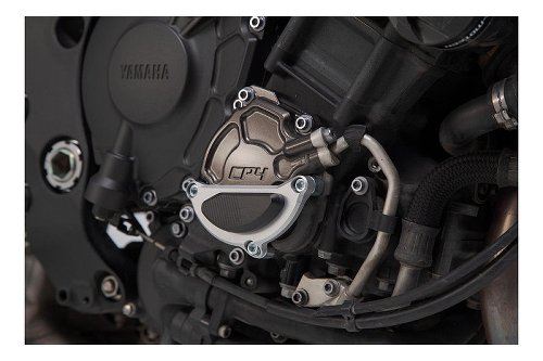 SW Motorgehäusedeckel-Schutz Schwarz/Silbern. Yamaha MT-10