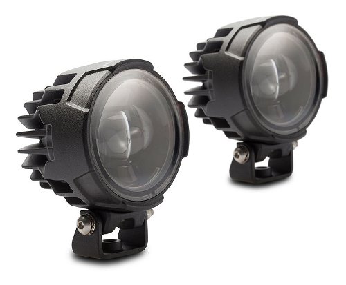 SW EVO Fernscheinwerfer-Kit Schwarz. Moto Guzzi V85 TT