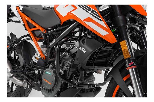 SW Sturzbügel Schwarz. KTM 125 (11-) / 200 Duke (11-16).