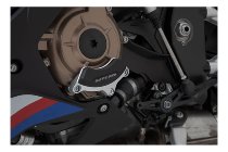 SW Motorgehäusedeckel-Schutz Schwarz/Silbern. BMW S1000RR