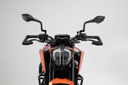 SW Hebelschützer mit Windabweiser Schwarz. KTM 790/890 Duke,