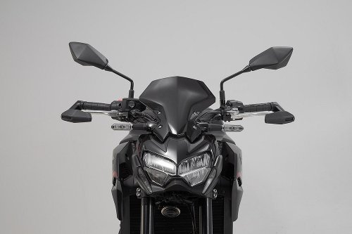 SW Hebelschützer mit Windabweiser Schwarz. Kawasaki Z 900