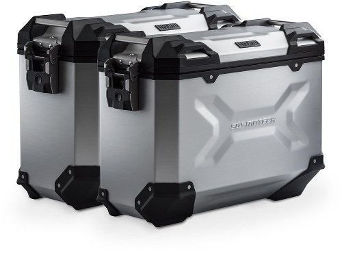 SW TRAX ADV aluminum case system Silver. 37/37 l. Ducati