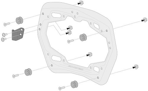 SW Motech TRAX ADV Alukoffer-System US-Modell 37/37 Liter,